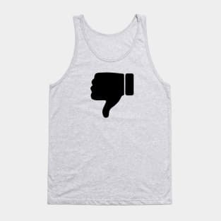 Thumbs Down Thumb Boo - Black Tank Top